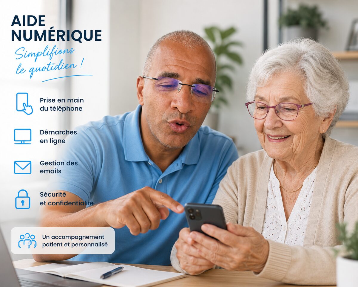 Aide numérique sur téléphone